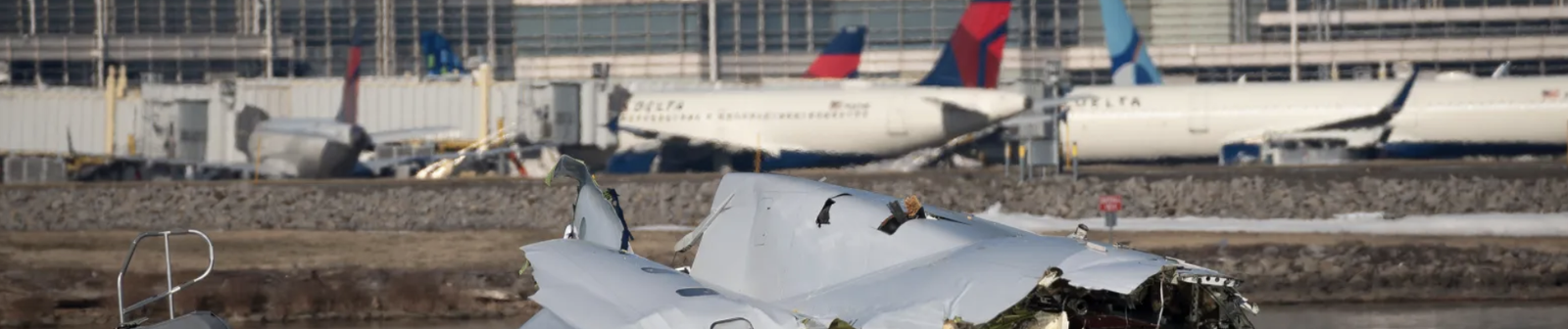 In this image provided by the U.S. Coast Guard, wreckage is seen in the Potomac River near Ronald Reagan Washington National Airport, Thursday, Jan. 30, 2025 in Washington. (Petty Officer 1st Class Brandon Giles, U.S. Coast Guard via AP)