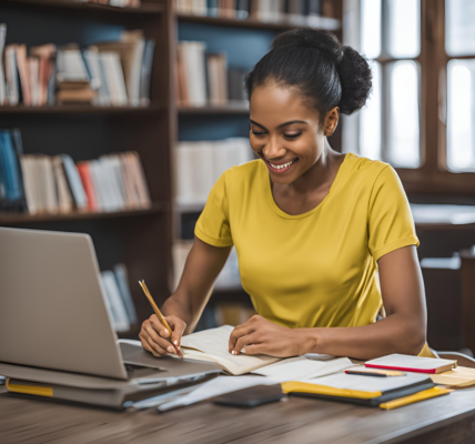 Guyanese Student Studying