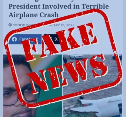 Guyana Plane Crash Fake News